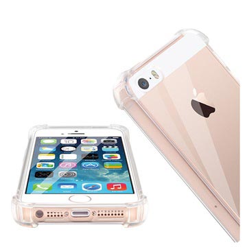 Ridsefast iPhone 5/5S/SE Hybrid Cover - Krystalklar