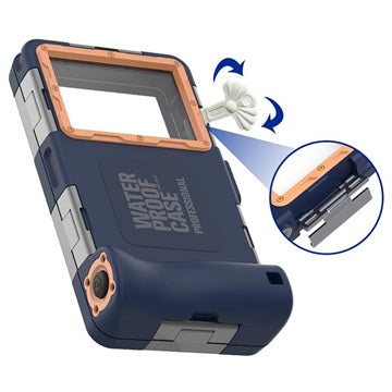 Shellbox Gen.2 Universal Dykning Vandtæt Etui - 4.7-6.8" - Mørkeblå