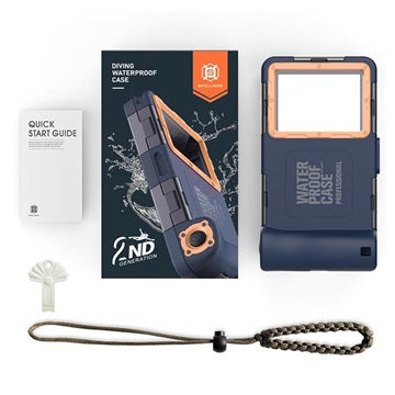 Shellbox Gen.2 Universal Dykning Vandtæt Etui - 4.7-6.8" - Mørkeblå