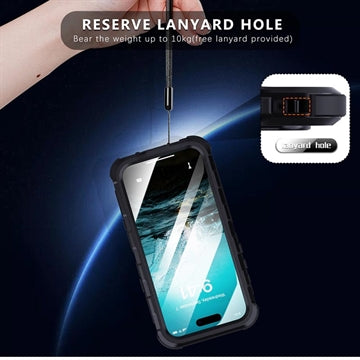 iPhone 16 Pro Max Shellbox M Series IP68 vandtæt cover - dykkercover med MagSafe-kompatibilitet - Sort