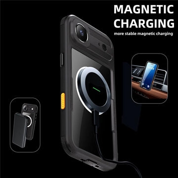 iPhone Air Shellbox M Series IP68 vandtæt cover - dykkercover med MagSafe-kompatibilitet - Sort