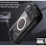 iPhone Air Shellbox M Series IP68 vandtæt cover - dykkercover med MagSafe-kompatibilitet - Sort