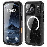 iPhone 17 Pro Shellbox M Series IP68 vandtæt cover - dykkercover med MagSafe-kompatibilitet - Sort