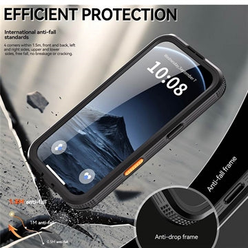 iPhone 17 Pro Shellbox M Series IP68 vandtæt cover - dykkercover med MagSafe-kompatibilitet - Sort