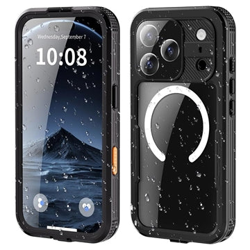 iPhone 17 Pro Max Shellbox M Series IP68 vandtæt cover - dykkercover med MagSafe-kompatibilitet - Sort