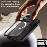 iPhone 17 Pro Max Shellbox M Series IP68 vandtæt cover - dykkercover med MagSafe-kompatibilitet - Sort