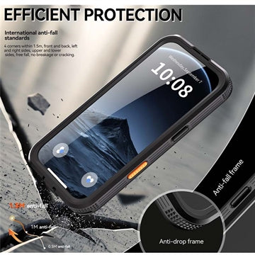 iPhone 17 Pro Max Shellbox M Series IP68 vandtæt cover - dykkercover med MagSafe-kompatibilitet - Sort