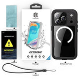iPhone 17 Pro Max Shellbox M Series IP68 vandtæt cover - dykkercover med MagSafe-kompatibilitet - Sort