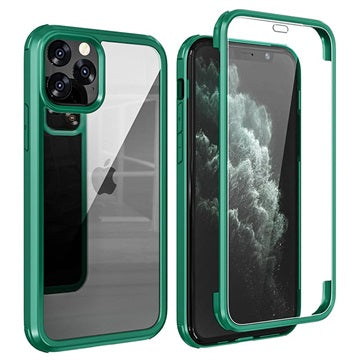 Shine&Protect 360 iPhone 11 Pro Max Hybrid Cover - Grøn / Klar