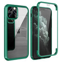 Shine&Protect 360 iPhone 11 Pro Max Hybrid Cover - Grøn / Klar