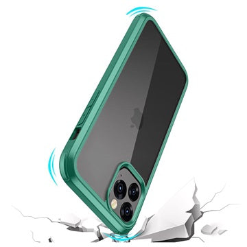 Shine&Protect 360 iPhone 11 Pro Max Hybrid Cover - Grøn / Klar