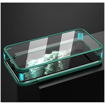 Shine&Protect 360 iPhone 11 Pro Max Hybrid Cover - Grøn / Klar