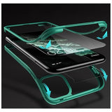 Shine&Protect 360 iPhone 11 Pro Max Hybrid Cover - Grøn / Klar