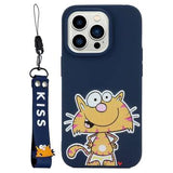 Kiss-serien iPhone 14 Pro TPU Cover med Rem - Kat