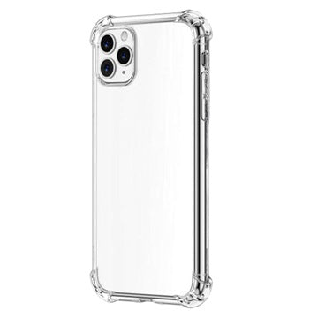Shockproof iPhone 12/12 Pro Hybrid Cover - Gennemsigtig