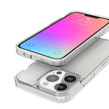 Shockproof iPhone 13 Pro Hybrid Cover - Gennemsigtig
