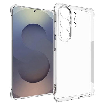 Samsung Galaxy S26 Ultra Stødsikkert Silikone Cover - Gennemsigtig