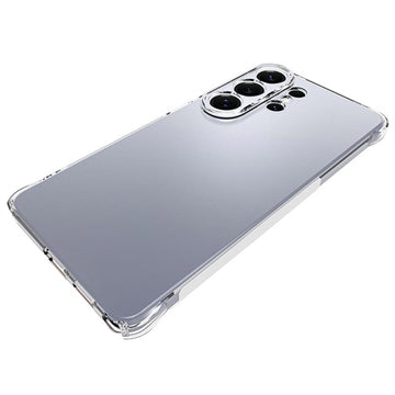 Samsung Galaxy S26 Ultra Stødsikkert Silikone Cover - Gennemsigtig