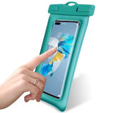 Stødsikkert vandtæt etui til smartphone m. rem - 7.2" - turkis