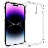 iPhone 15 Pro Max Stødsikkert TPU Cover - Gennemsigtig