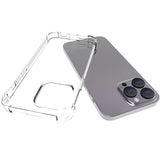 iPhone 15 Plus Stødsikkert TPU Cover - Gennemsigtig