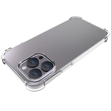 iPhone 15 Plus Stødsikkert TPU Cover - Gennemsigtig