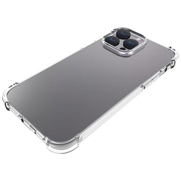 iPhone 15 Plus Stødsikkert TPU Cover - Gennemsigtig