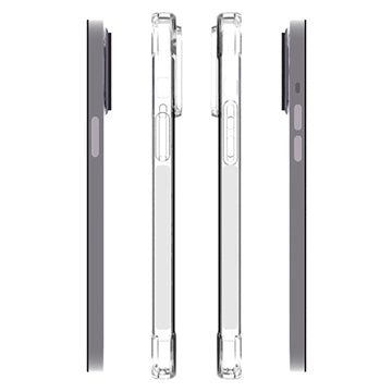 iPhone 15 Plus Stødsikkert TPU Cover - Gennemsigtig