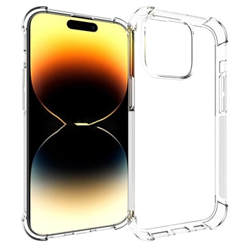 iPhone 15 Pro Stødsikkert TPU Cover - Gennemsigtig