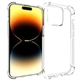 iPhone 15 Pro Stødsikkert TPU Cover - Gennemsigtig