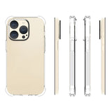 iPhone 15 Pro Stødsikkert TPU Cover - Gennemsigtig