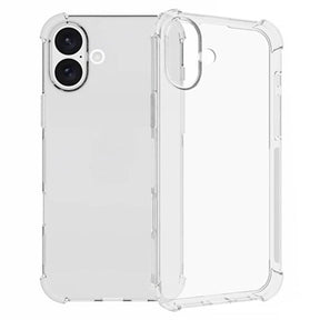 iPhone 16 Plus Stødsikkert TPU Cover - Gennemsigtig