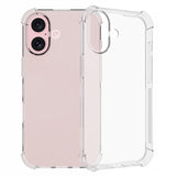 iPhone 16 Stødsikkert TPU Cover - Gennemsigtig