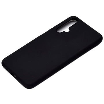 Huawei Nova 5T, Honor 20/20S Silikone Cover - Fleksibelt og Mat - Sort