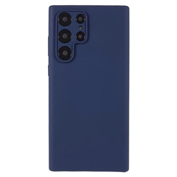 Silky Samsung Galaxy S22 Ultra 5G Silikone Cover - Mørkeblå