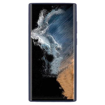 Silky Samsung Galaxy S22 Ultra 5G Silikone Cover - Mørkeblå