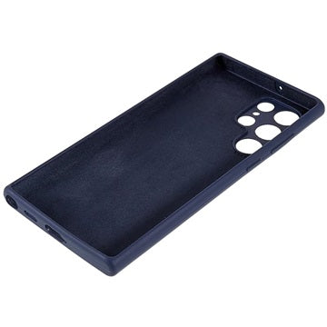 Silky Samsung Galaxy S22 Ultra 5G Silikone Cover - Mørkeblå