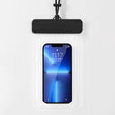 Vandtæt smartphone-etui med glidemekanisme - 7.2" - Sort