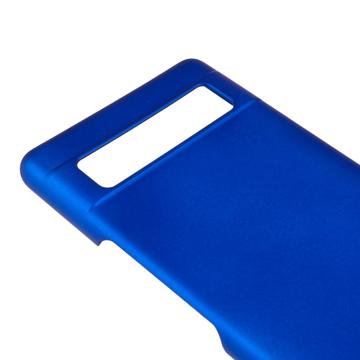 Google Pixel 7a Gummibelagt Plastik Cover - Blå
