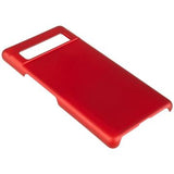 Google Pixel 7a Gummibelagt Plastik Cover - Rød