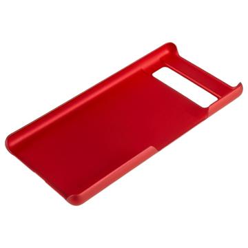 Google Pixel 7a Gummibelagt Plastik Cover - Rød
