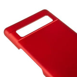 Google Pixel 7a Gummibelagt Plastik Cover - Rød