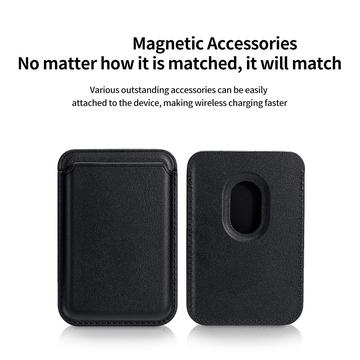 Slank magnetisk kortholder - MagSafe-kompatibel - sort