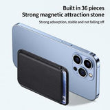Slank magnetisk kortholder - MagSafe-kompatibel - sort