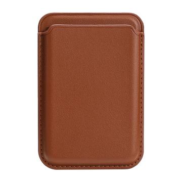 Slank magnetisk kortholder - MagSafe-kompatibel - Brun