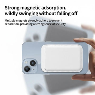 Slank magnetisk kortholder - MagSafe-kompatibel - hvid