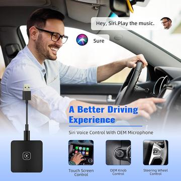 Smart AI-boks / trådløs CarPlay- og Android Auto-adapter