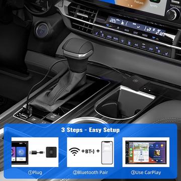 Smart AI-boks / trådløs CarPlay- og Android Auto-adapter