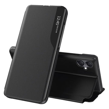 Samsung Galaxy A07 4G Smart Clear View Flip Cover - Sort