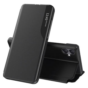Samsung Galaxy A07 4G Smart Clear View Flip Cover - Sort